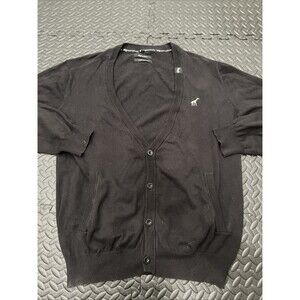 Rare Vintage Lifted Research Group Sweater Mens Large Black Cardigan LRG giraffe